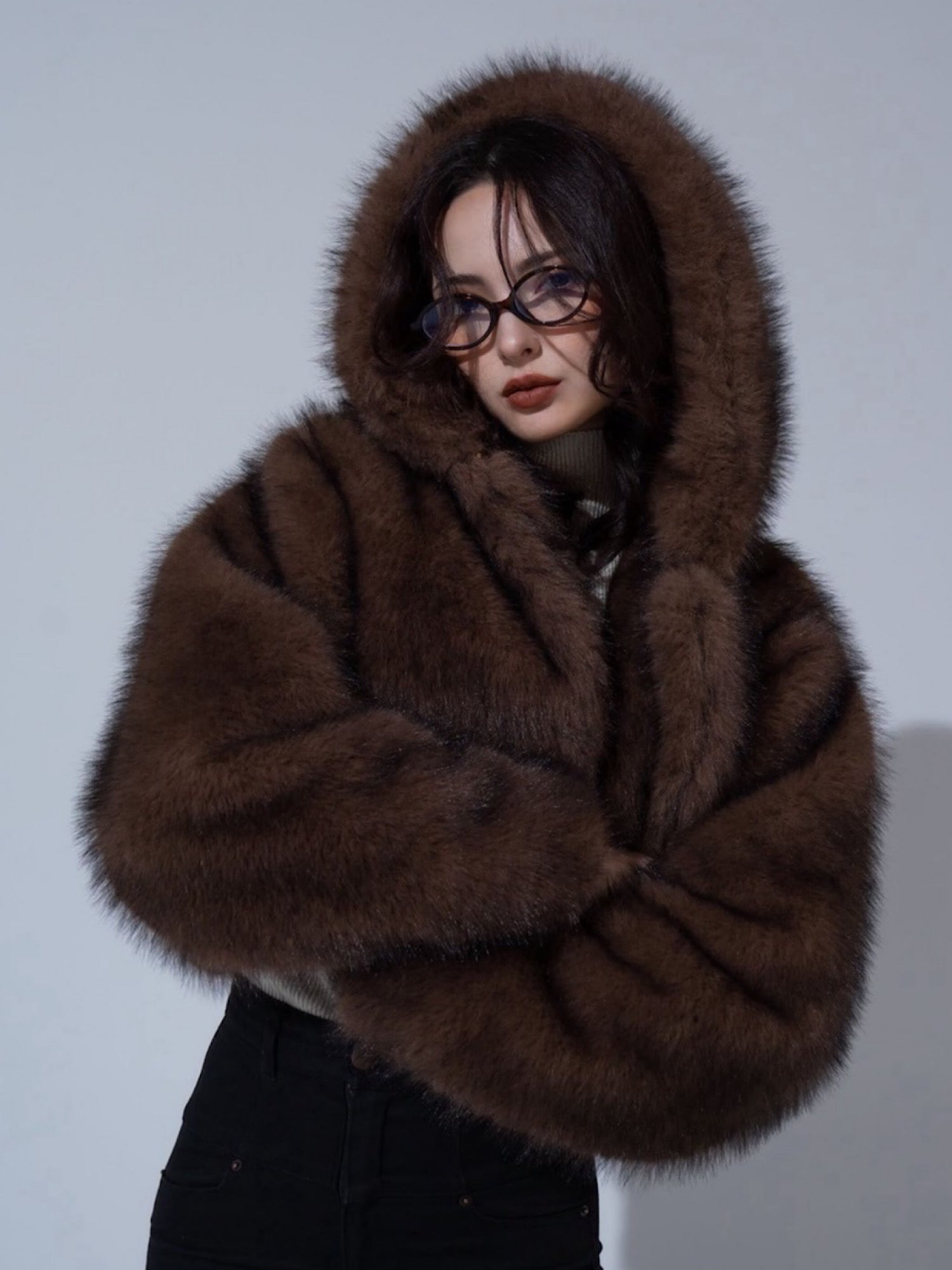 Premium eco fur hoodie coat | DIANTÉ (ディアンテ)公式通販サイト