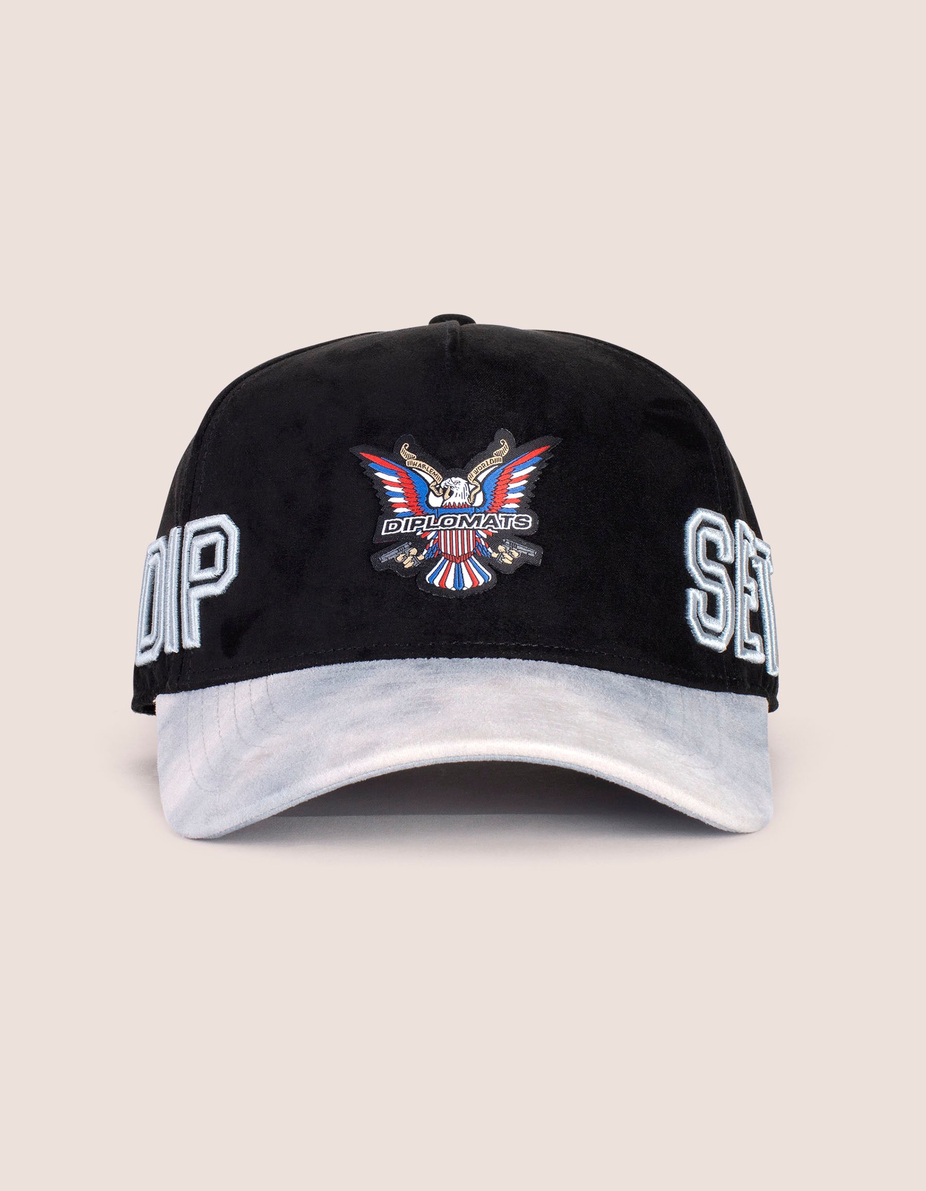 DIPSET COUTURE BLK/GREY Suede ROCKSTAR HAT | DIPSET COUTURE