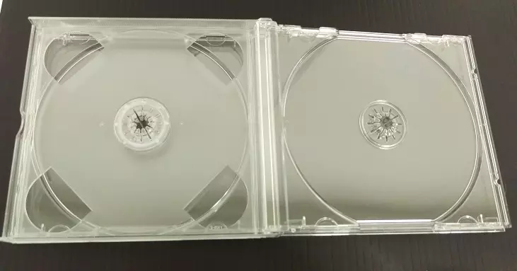 4枚組CD用プラケース(24mm厚)・透明 1枚パック/CDプラケース｜CD