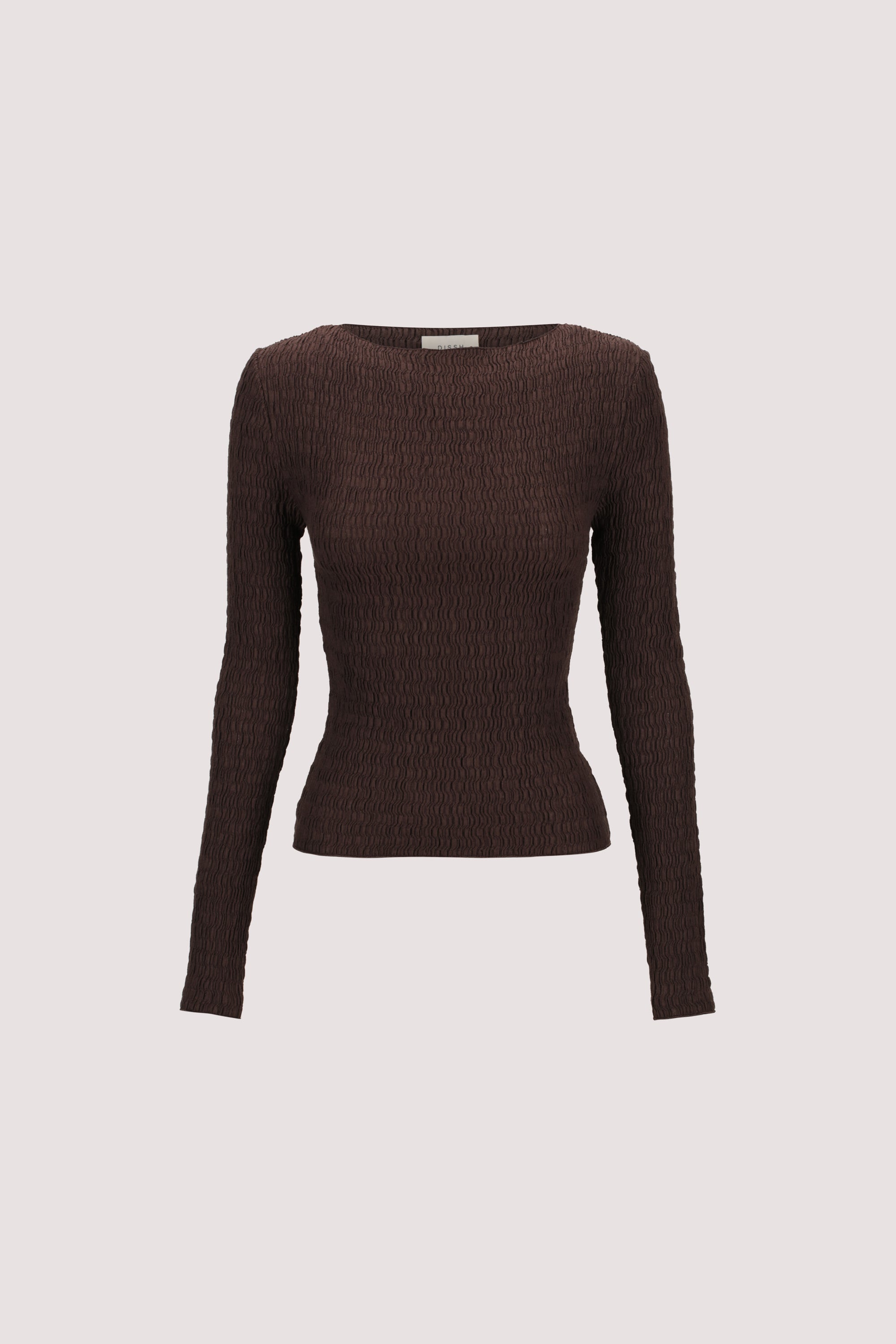 MELISSA CHOC SLEEVED KNIT TOP – DISSH