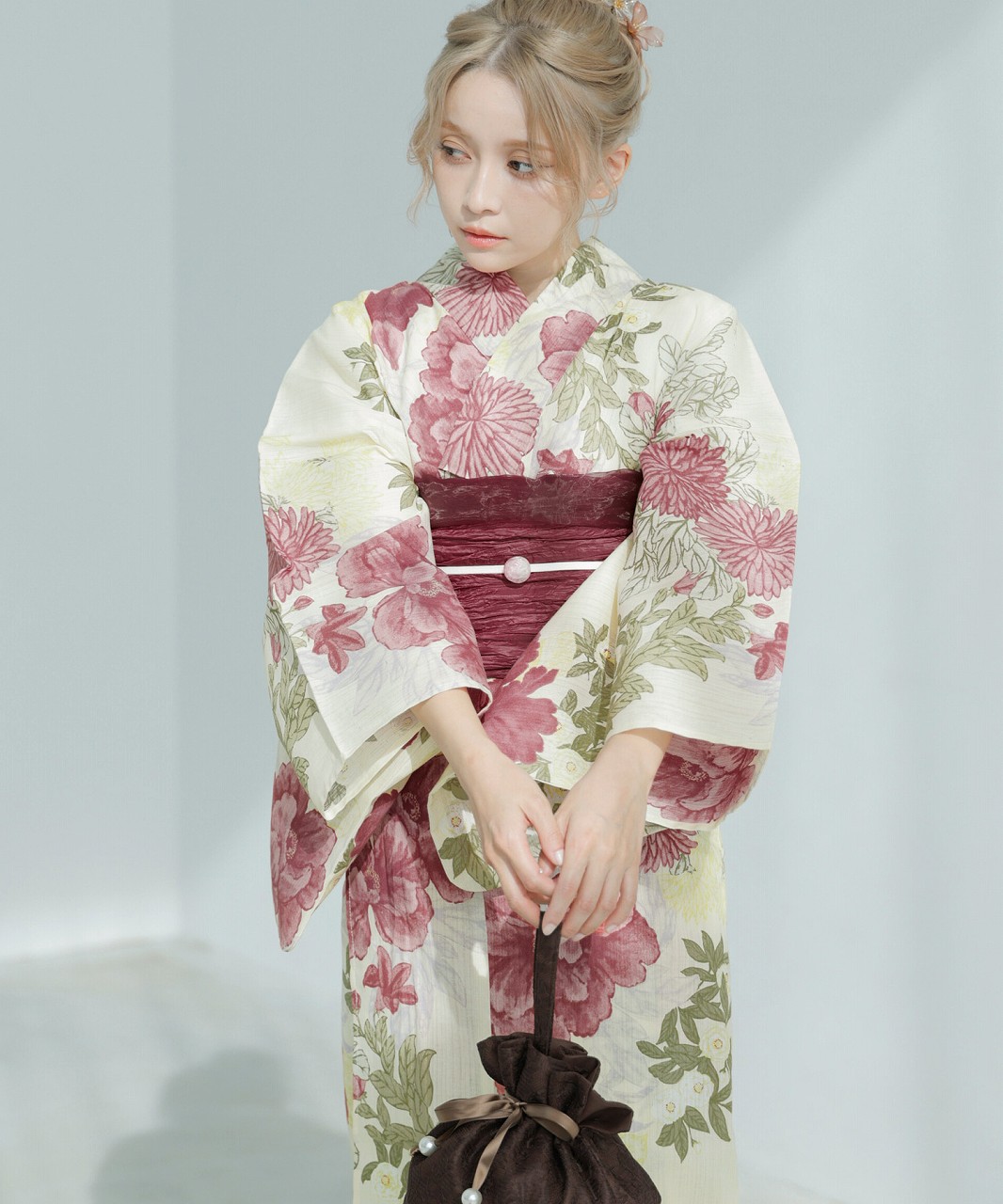 早い者勝ち‼️Dita 浴衣 花柄浴衣・帯セット 早い者勝ち‼️Dita 浴衣