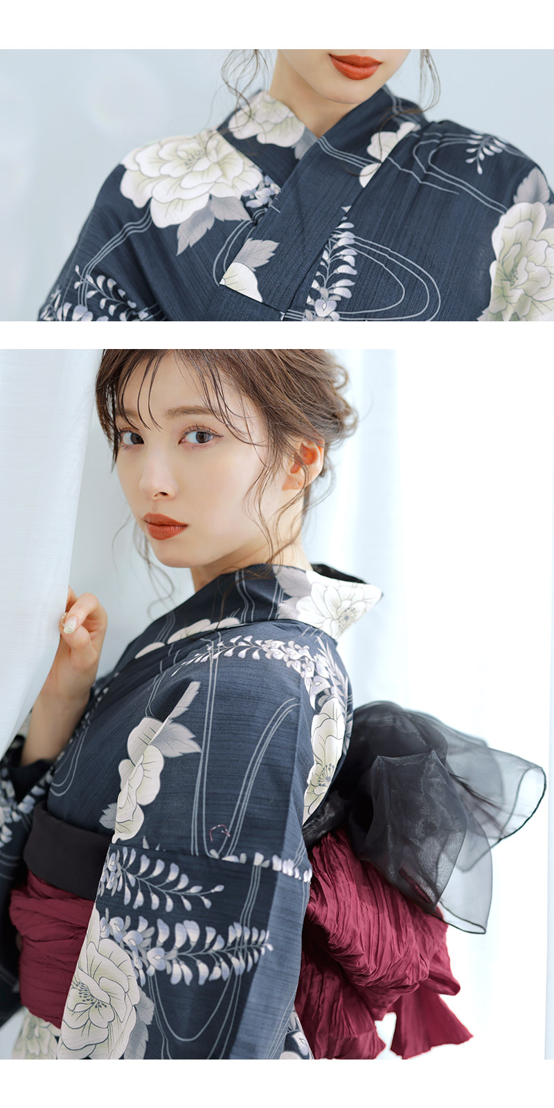 Dita 浴衣 凪の藤ながれ 5点セット dita 浴衣浴衣5点セット凪の藤ながれ