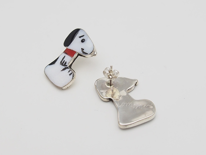 ピアスインレイのズニ スヌーピー ピアス商品のご案内｜インディアン