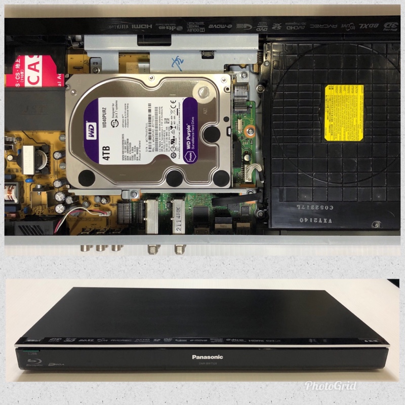 新品HDD2TBへ交換！ディーガ Panasonic DMR-2W200 新品HDD2TBへ交換