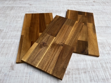 オイル塗装済みアカシア集成材 (約)厚み15mm幅910mm奥行300mm（節あり