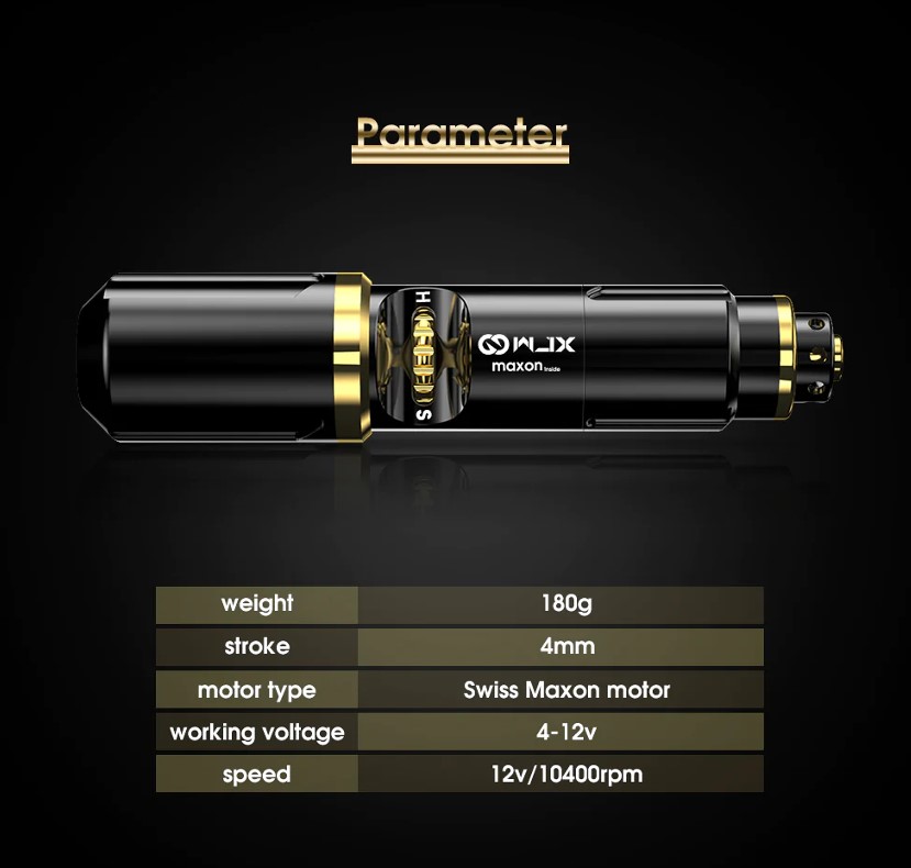 DHM TATTOO SUPPLY / WJXタトゥーペンマシン( スイスMaxon社） ペン型