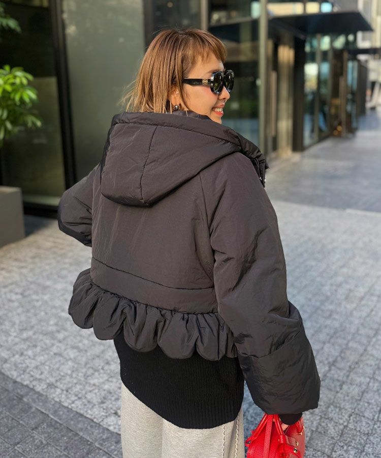 2wayスカラップベンチコート[C]