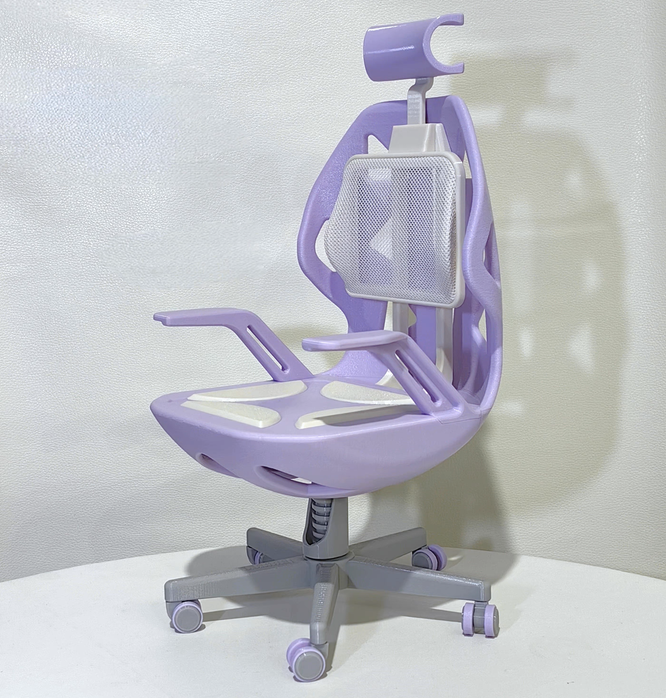 家具】ゲーミングチェア：パープル（40cm,MSD,MDD対応）（MSD・MiniDD