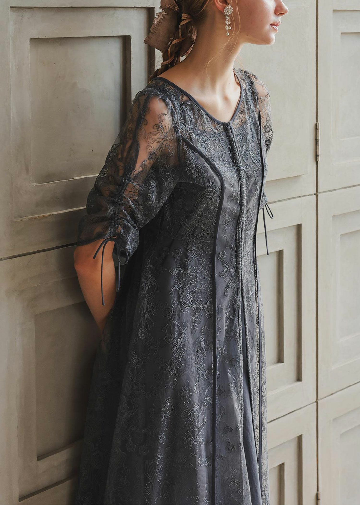 エンブロイダリーレイヤードドレス|Dorry Doll