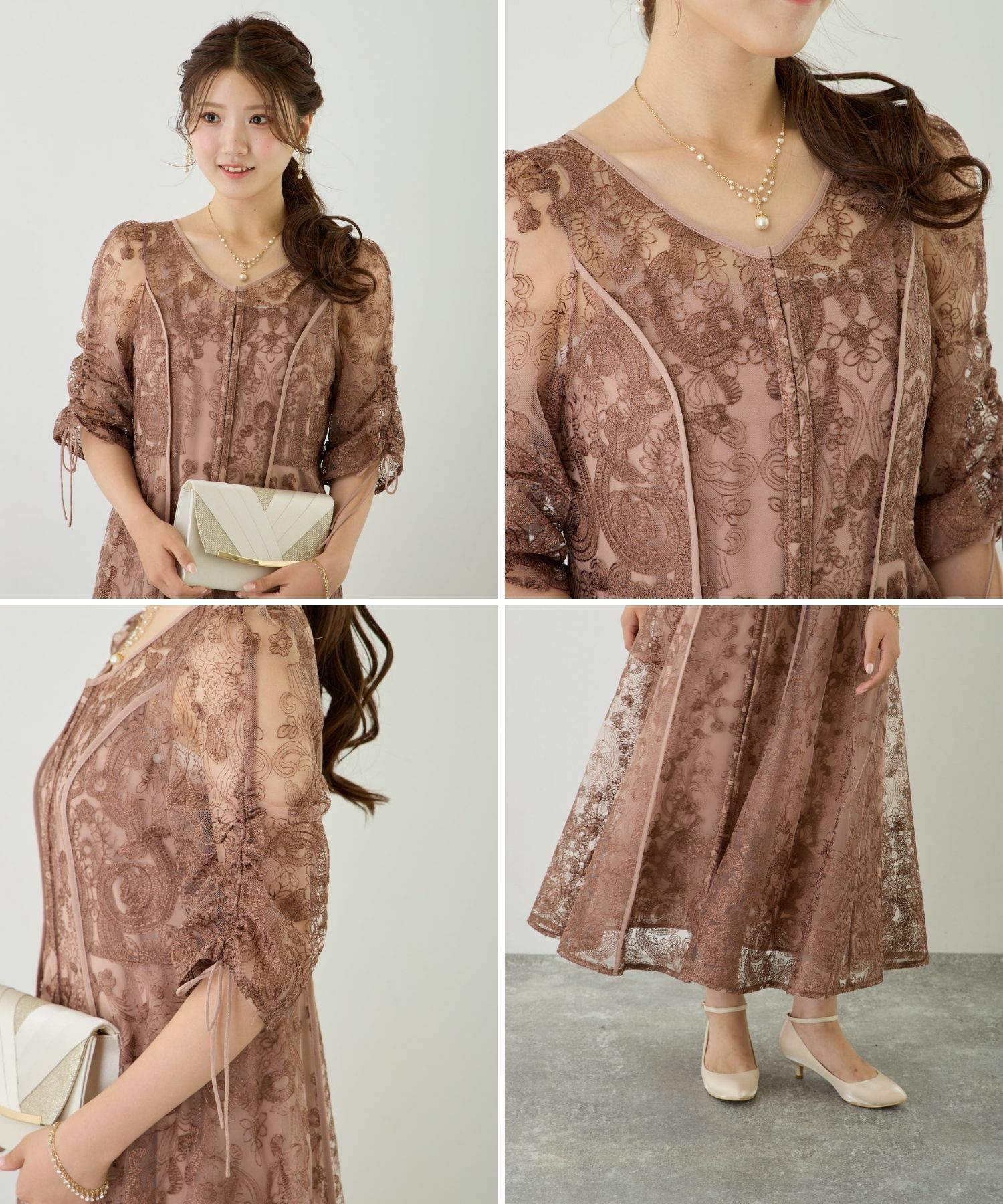 エンブロイダリーレイヤードドレス|Dorry Doll