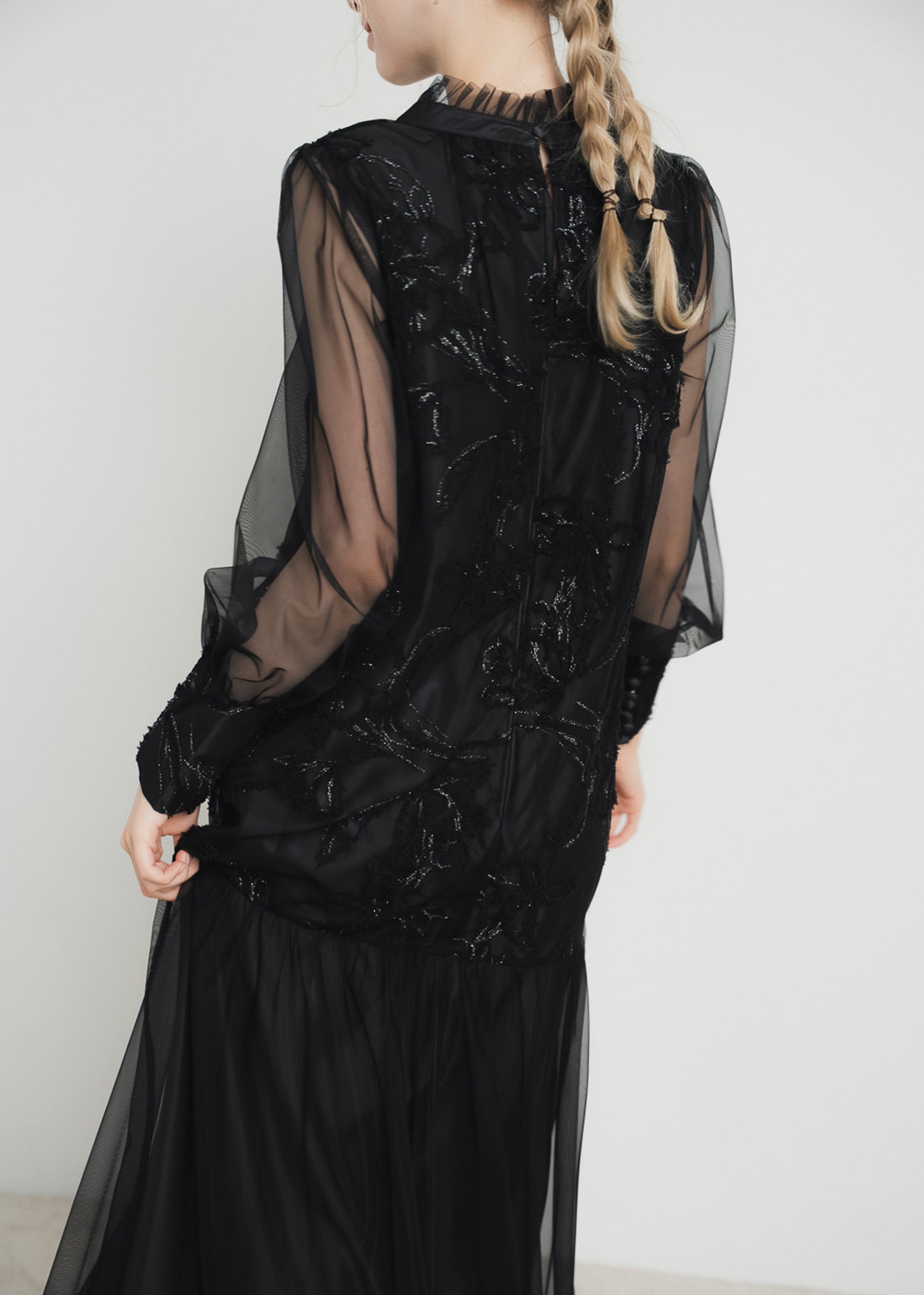 フェザーフラワーチュールドレス｜Dorry Doll