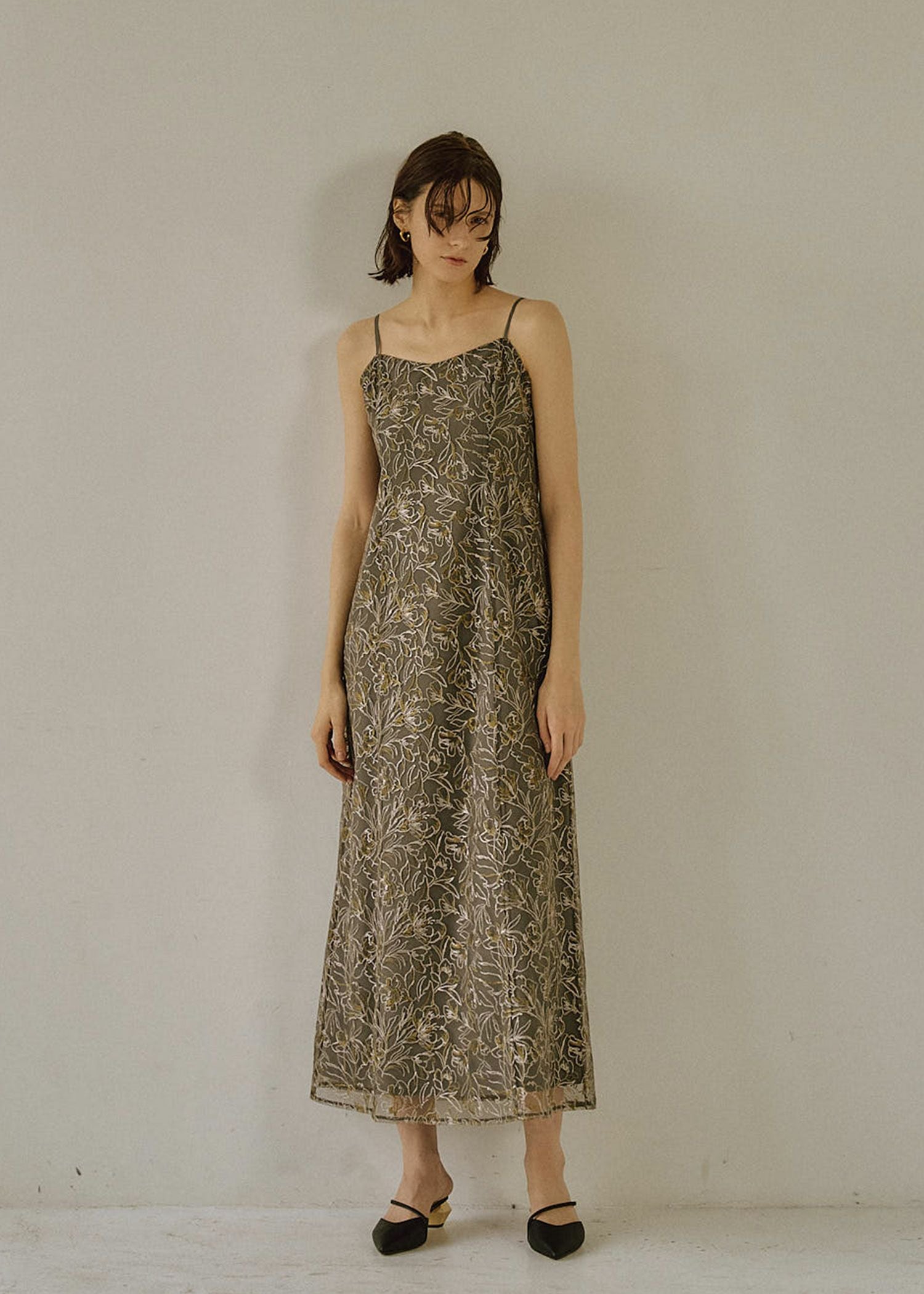 Whole race layered dress｜LE'RURE