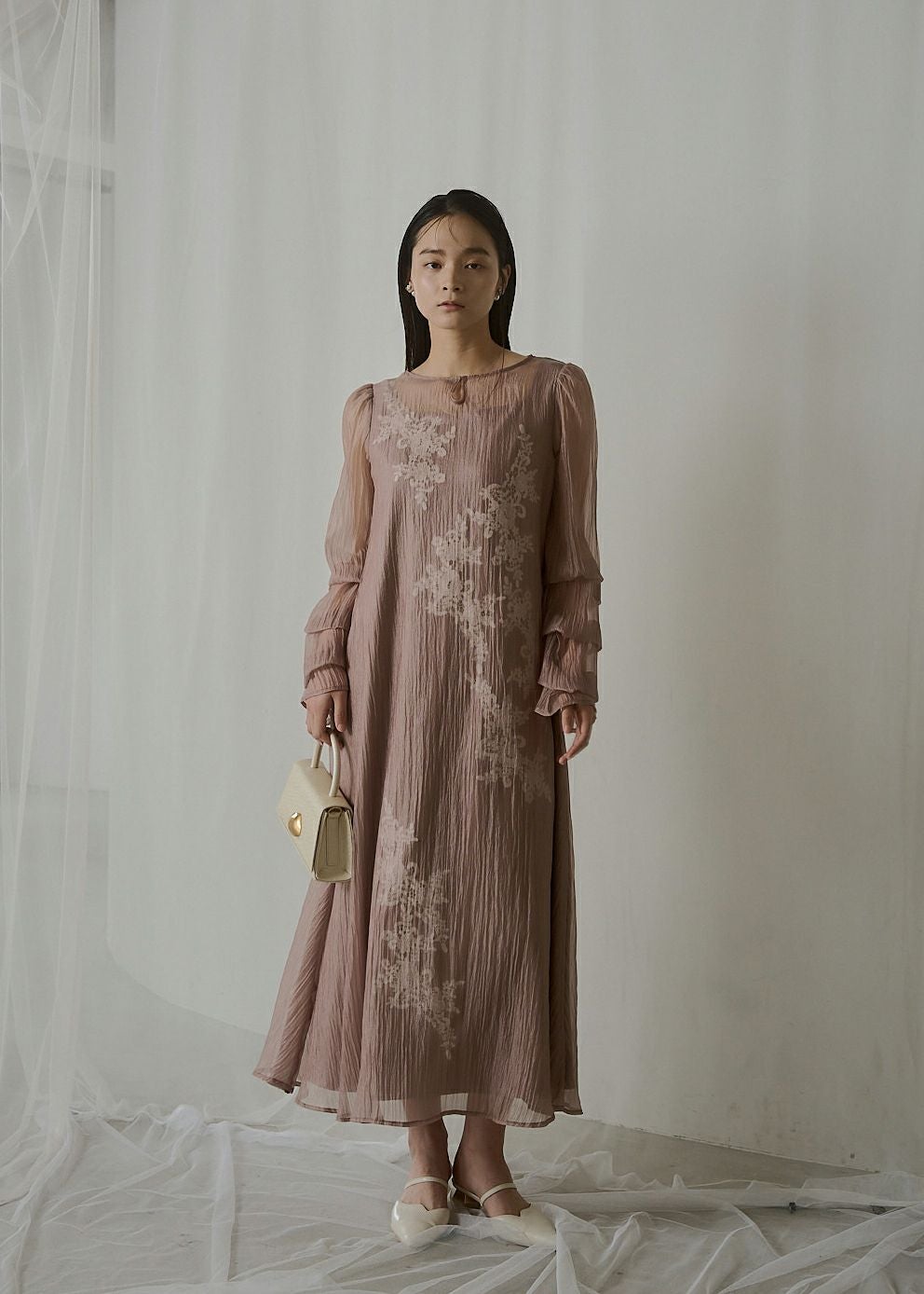 バルーンスリーブボリュームドレス｜DorryDoll