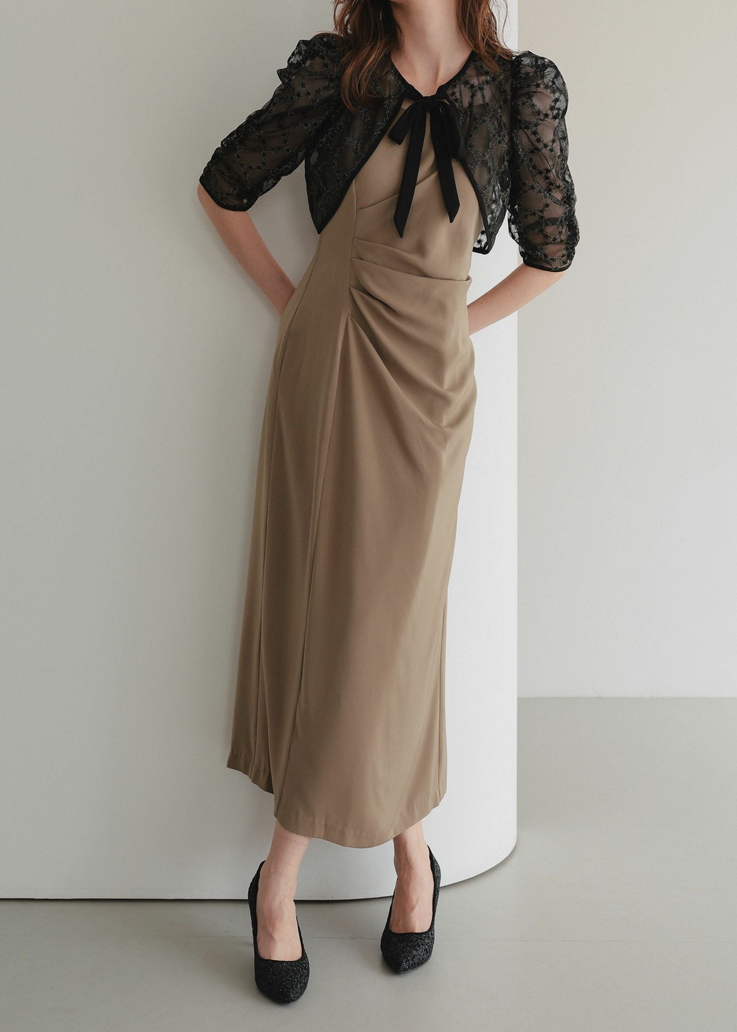 レースボレロ×ドレープドレス｜DorryDoll