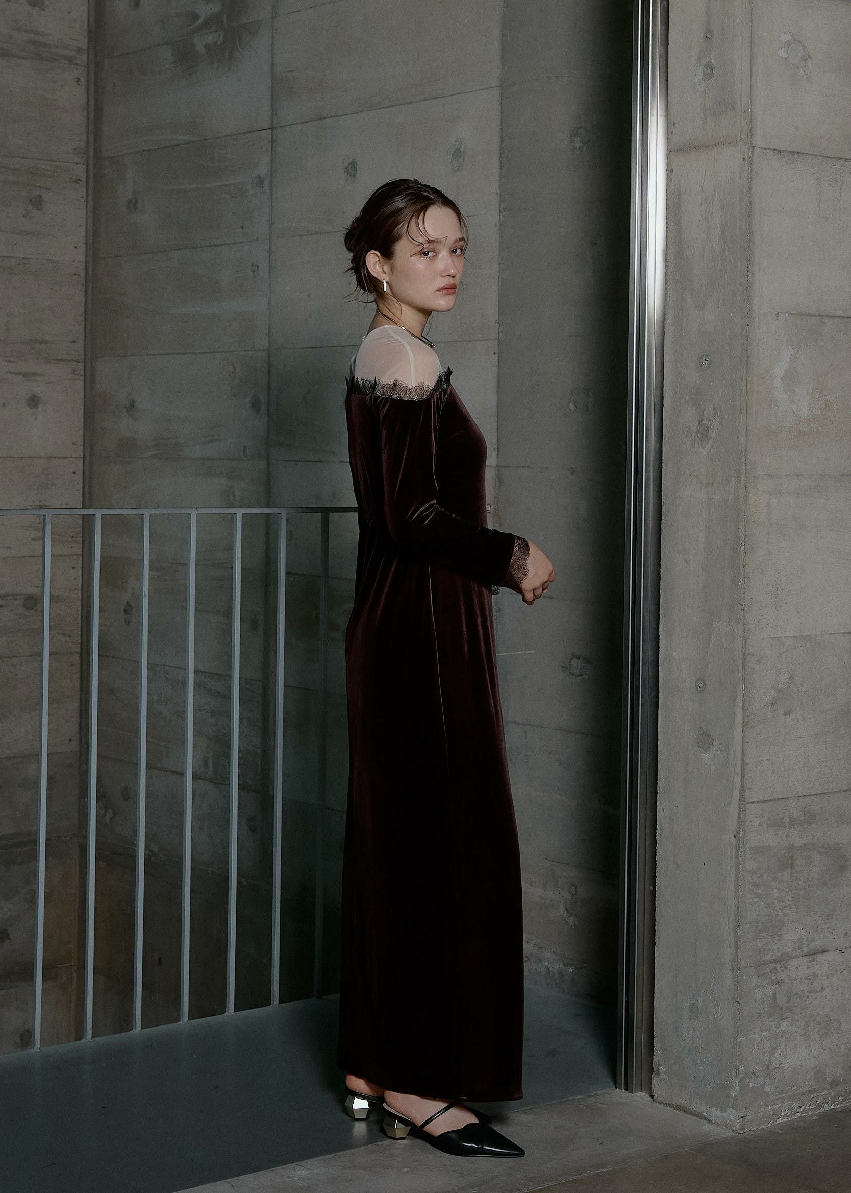 Ladylike velour dressのドレス|Dorry Doll / LE'RURE