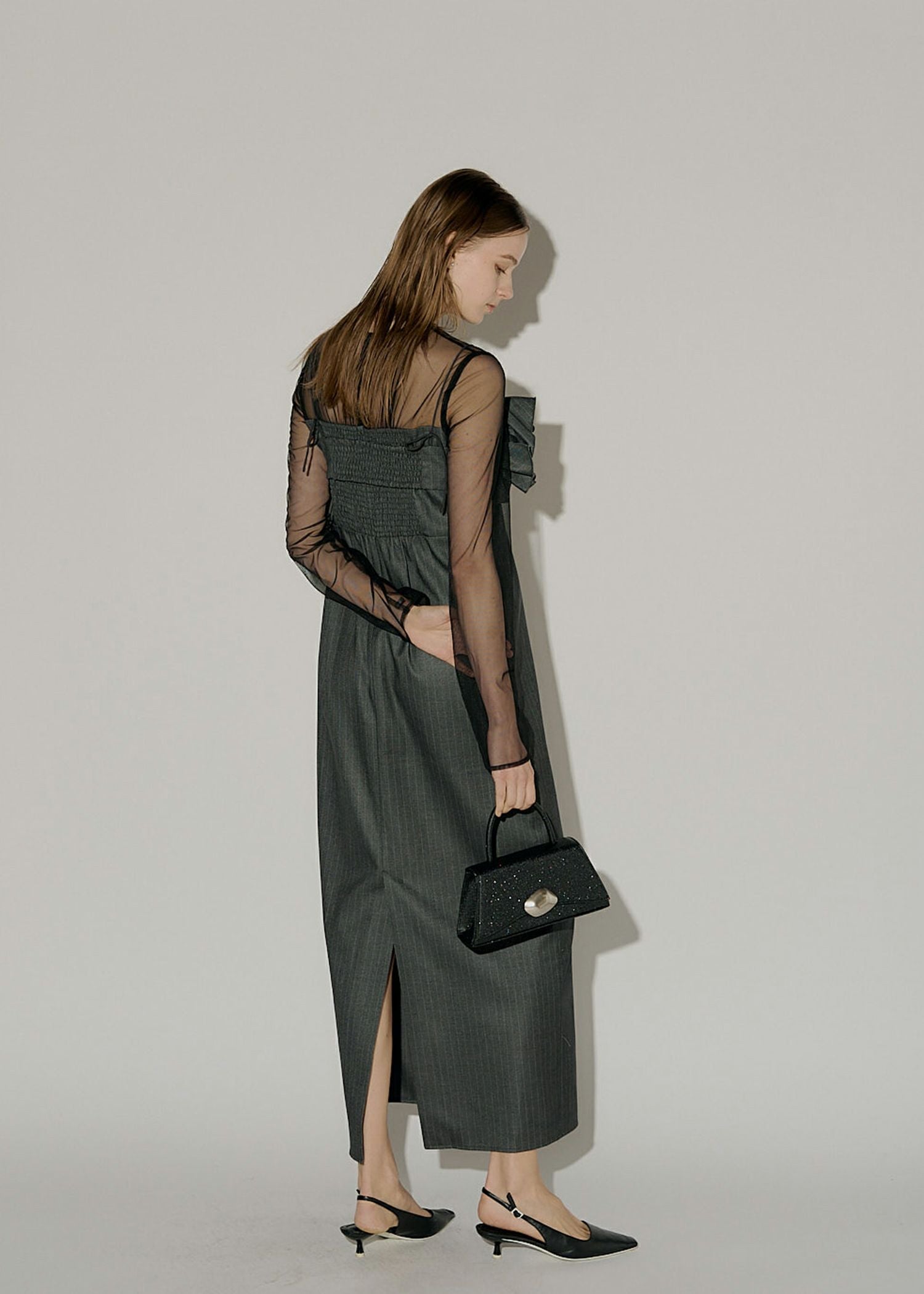 Wavy frill bustier stripe dressのドレス|Dorry Doll / LE'RURE