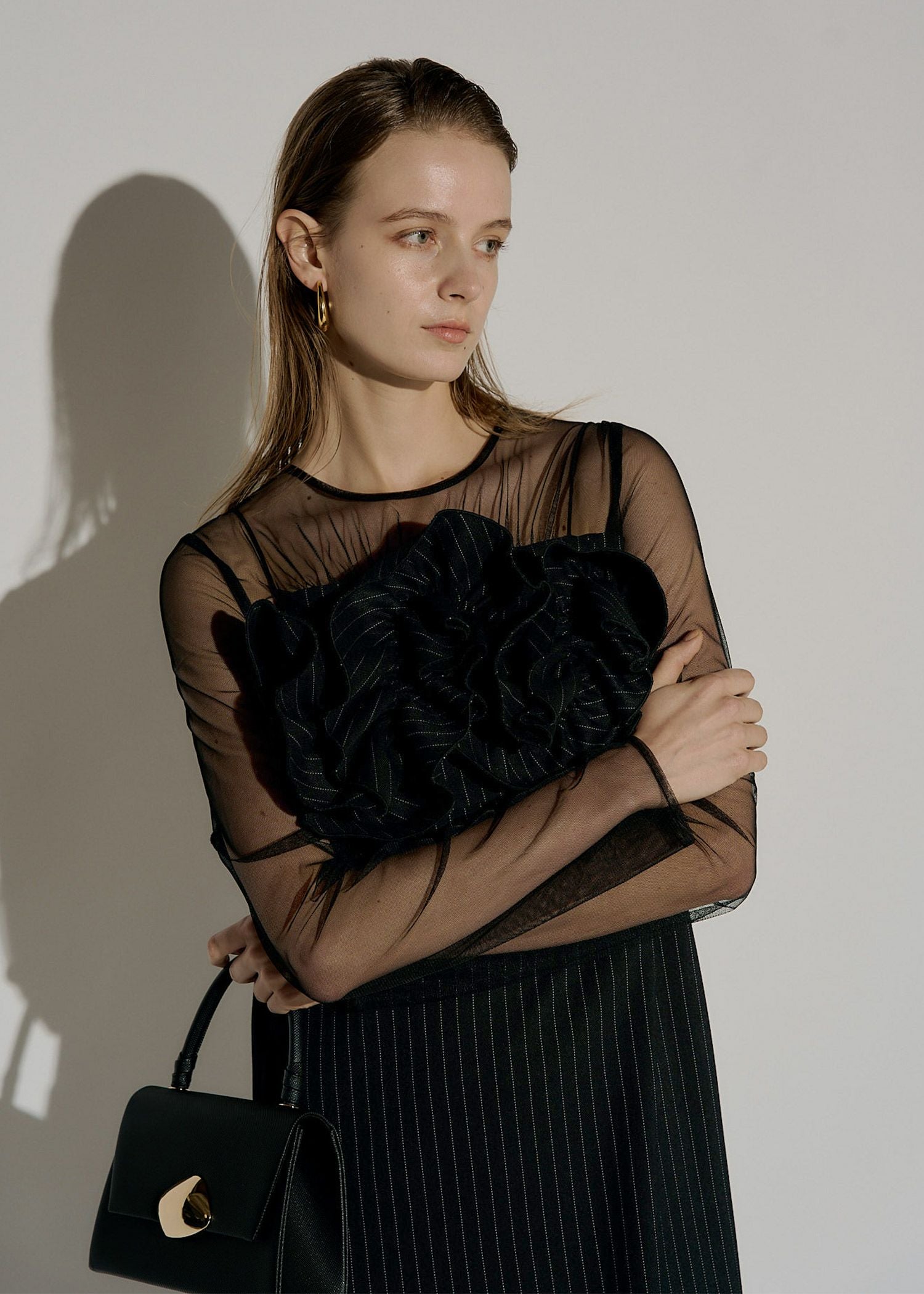 Wavy frill bustier stripe dressのドレス|Dorry Doll / LE'RURE