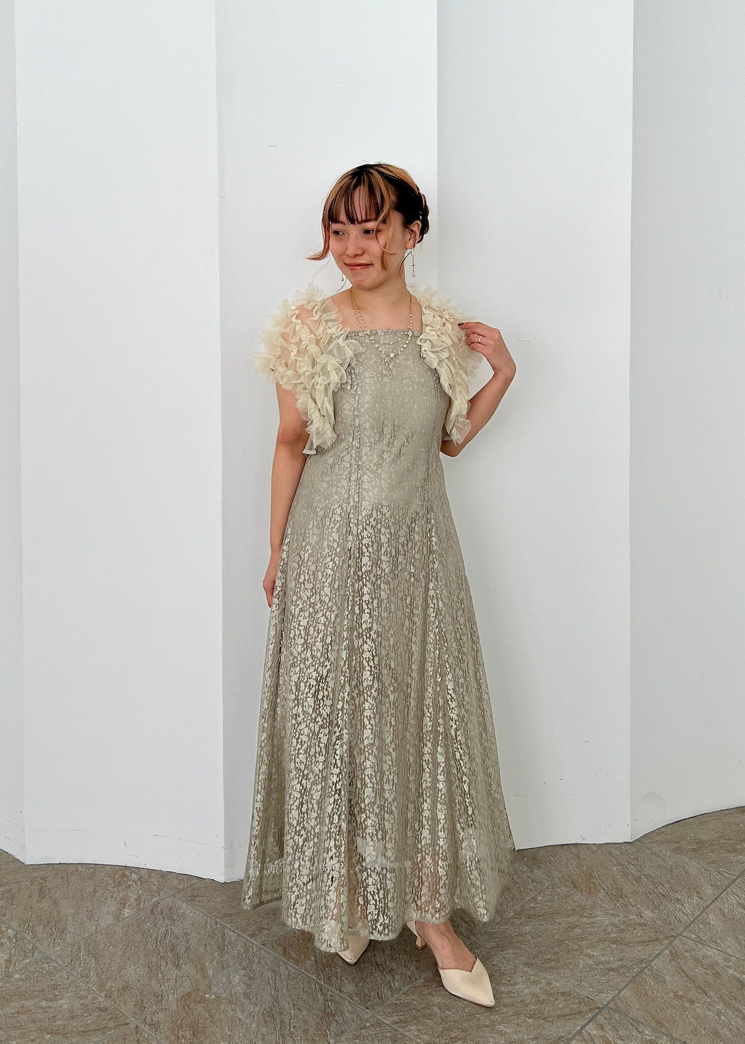 フリルボレロセットレースドレス|DorryDoll