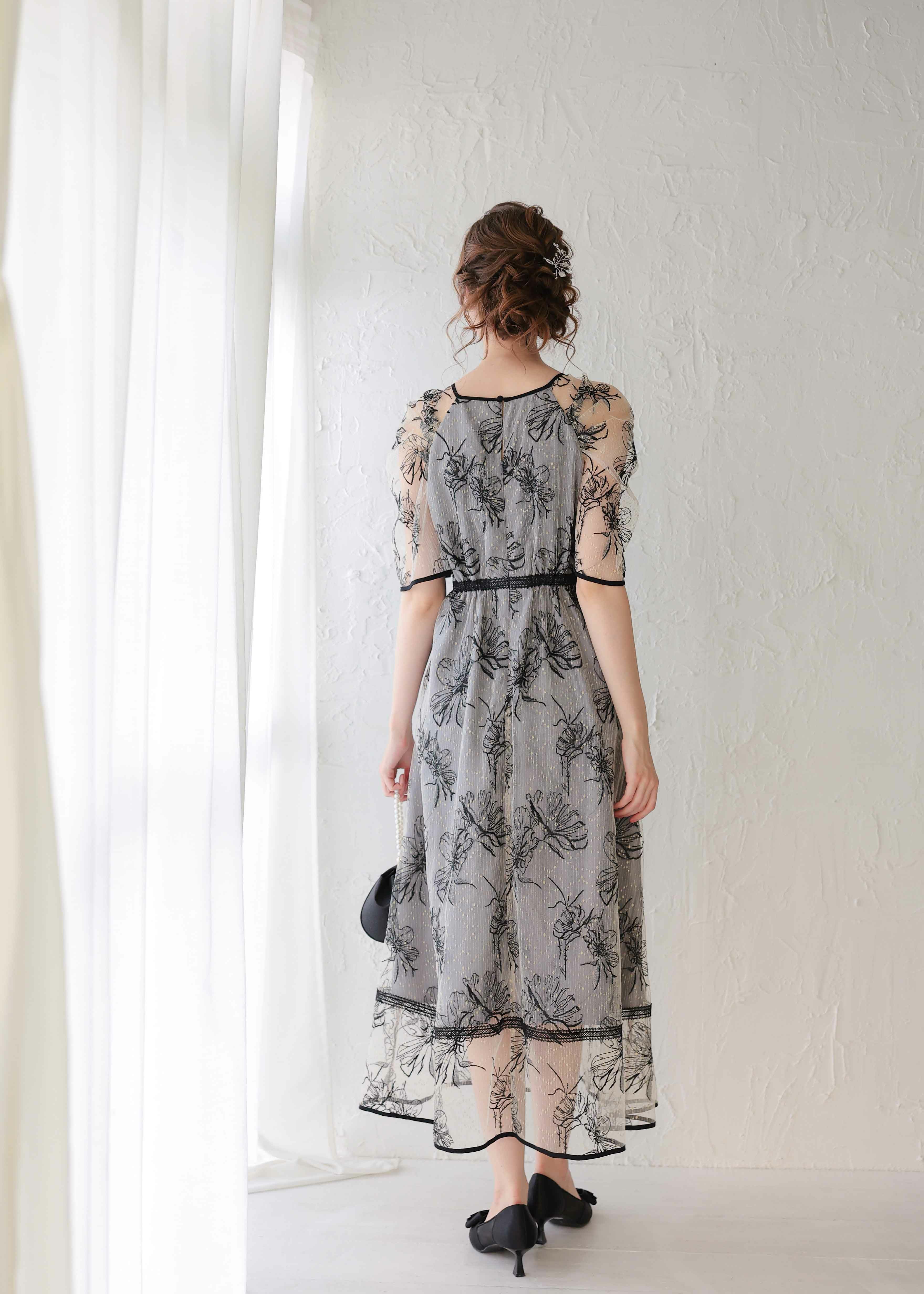 ドローイングフラワードレス｜DorryDoll