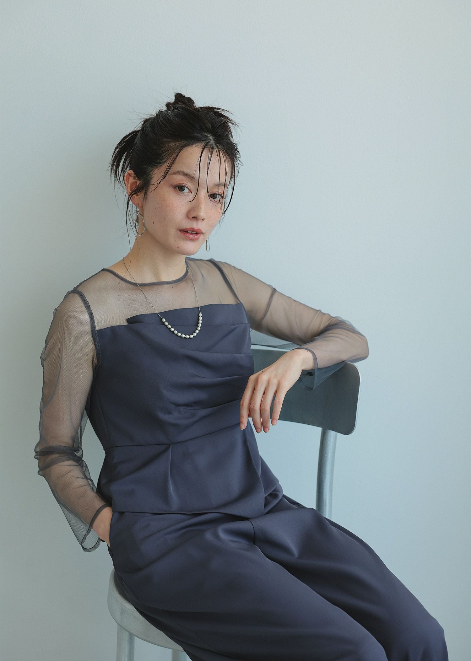 ラップドペプラムパンツドレス|DorryDoll