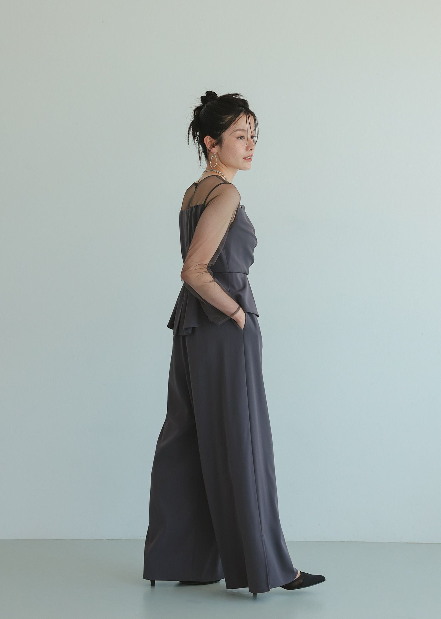 ラップドペプラムパンツドレス|DorryDoll