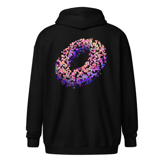 everyone back logo dot zip up hoodie M Hoodies – tagged 