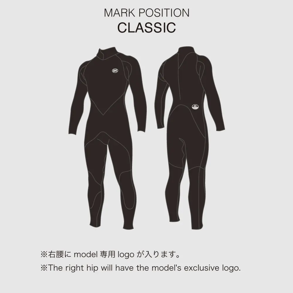 クラシック・バックジップ・フルスーツ | 国産高級ウェットスーツのDOVE