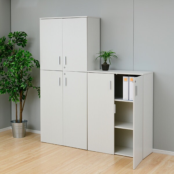 dショッピング |棚 木製 扉付き 5段 A4ファイル対応 幅80 奥行36 cm