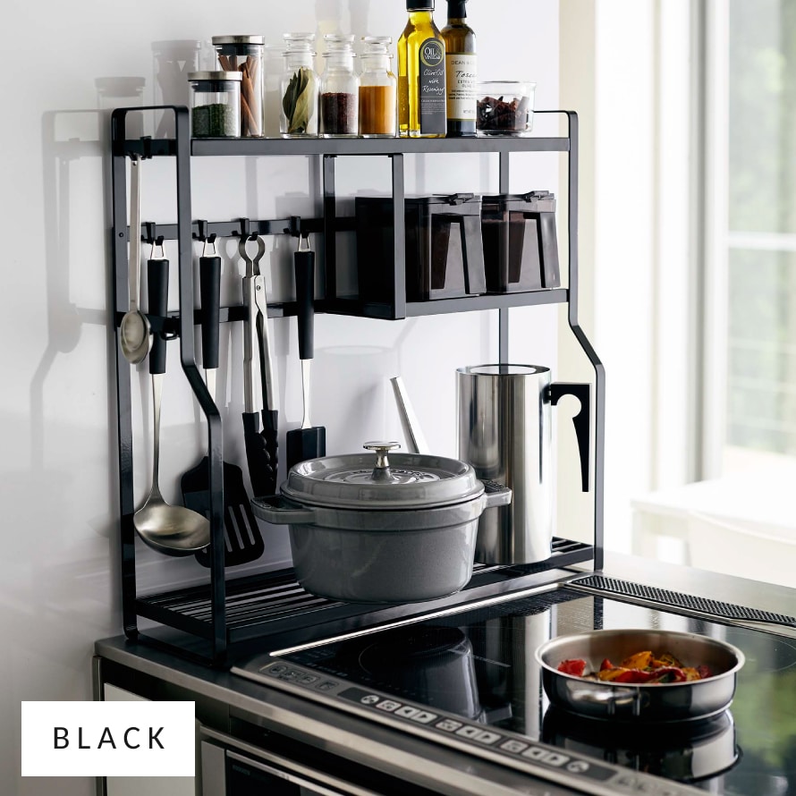 dショッピング |【ポイント5倍】コンロサイドラック タワー 山崎実業