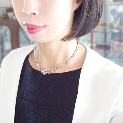 Cristian Dior クリスチャンディオール ピンクとパープルのフラワー