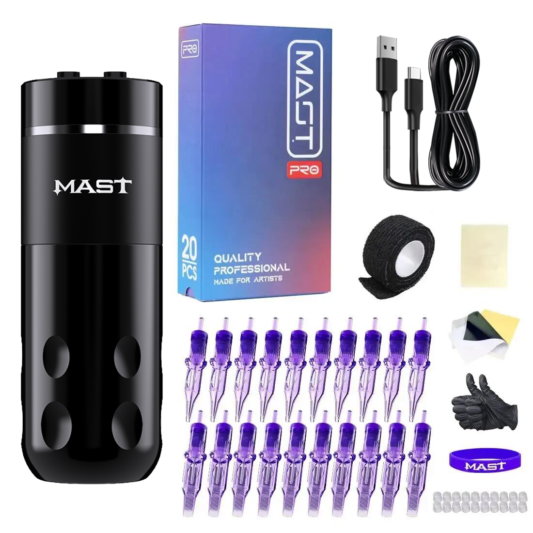 Tattoo Kit | Mast Rider Pro Rotary Tattoo Machine Wireless