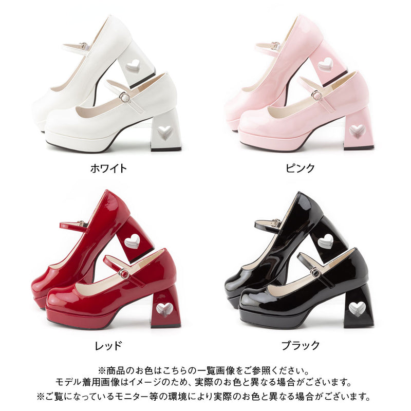 ハートヒールドールロリータパンプス – レディースファッション通販の