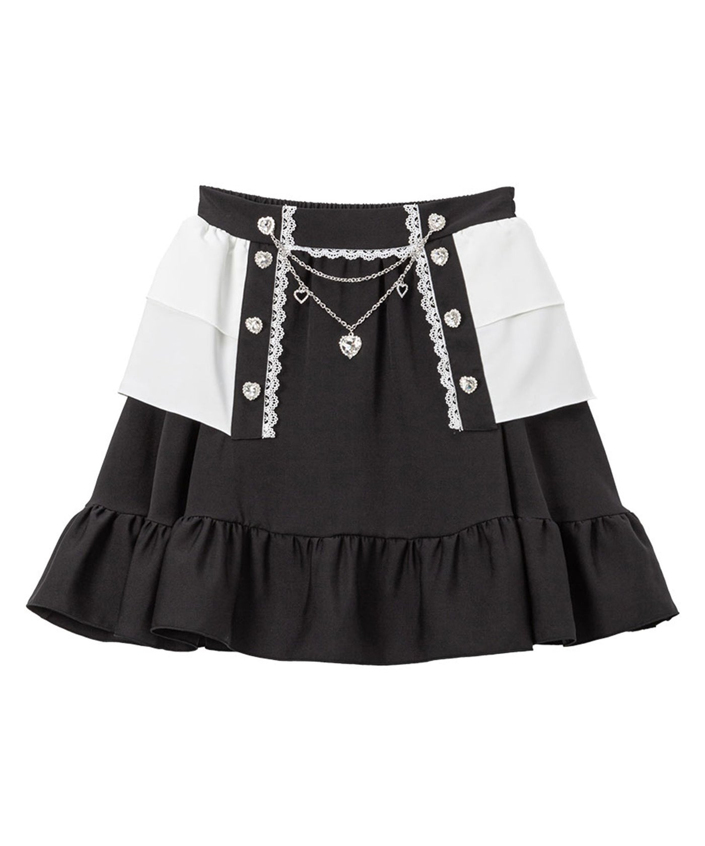 ハートボタンペプラムスカート – レディースファッション通販の夢展望