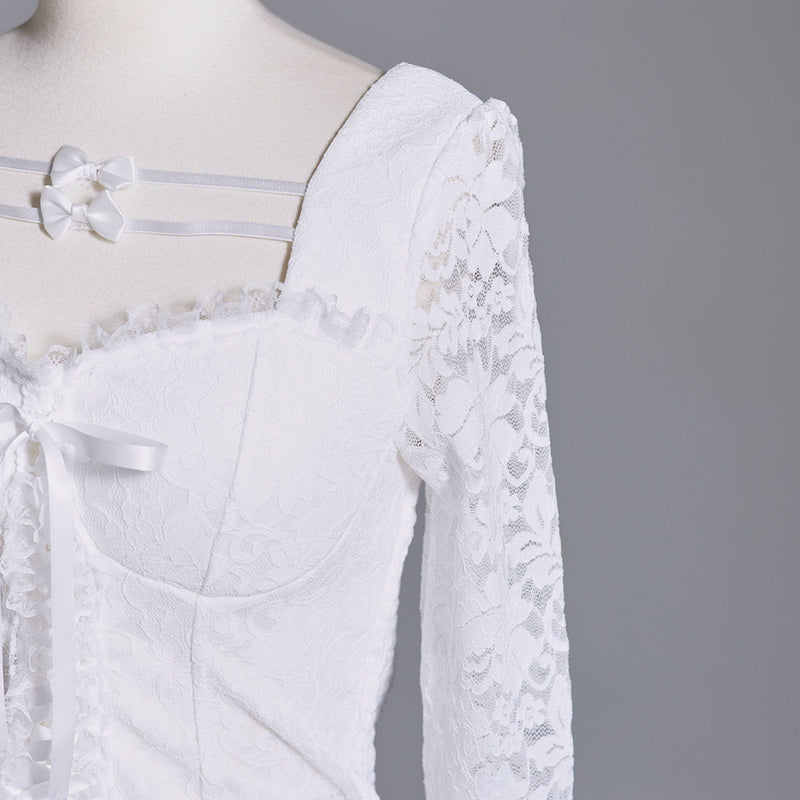 パット入りコルセット風レーストップス – レディースファッション通販