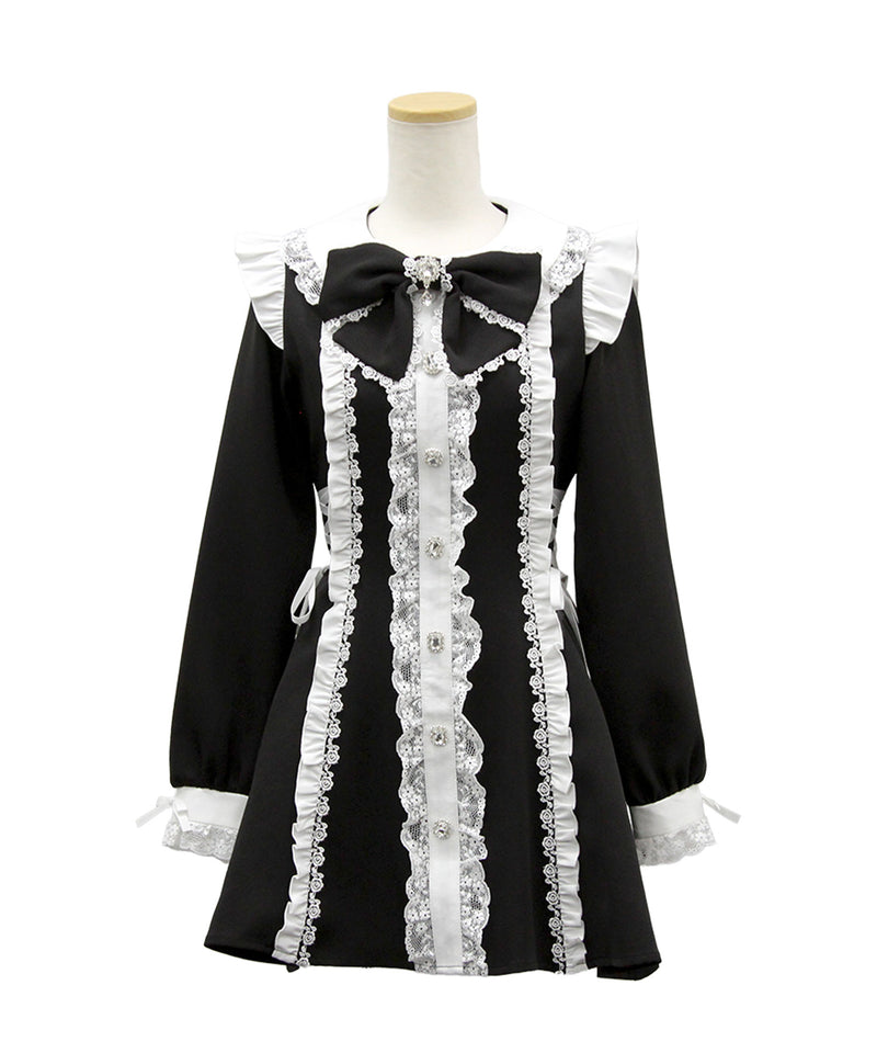 サイドレースアップフリルワンピース – レディースファッション通販の