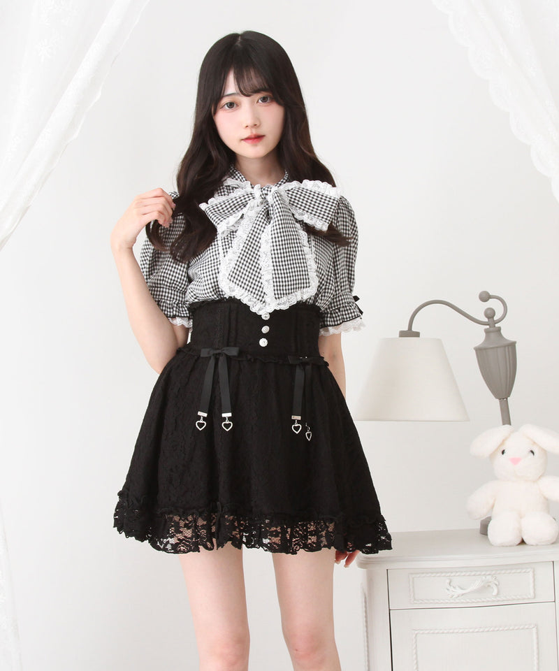 選べる丈レースフリルリボンスカート – レディースファッション通販の