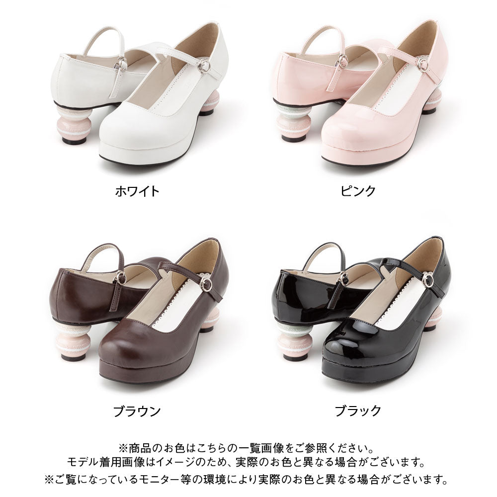 マカロンヒールロリータパンプス – レディースファッション通販の夢