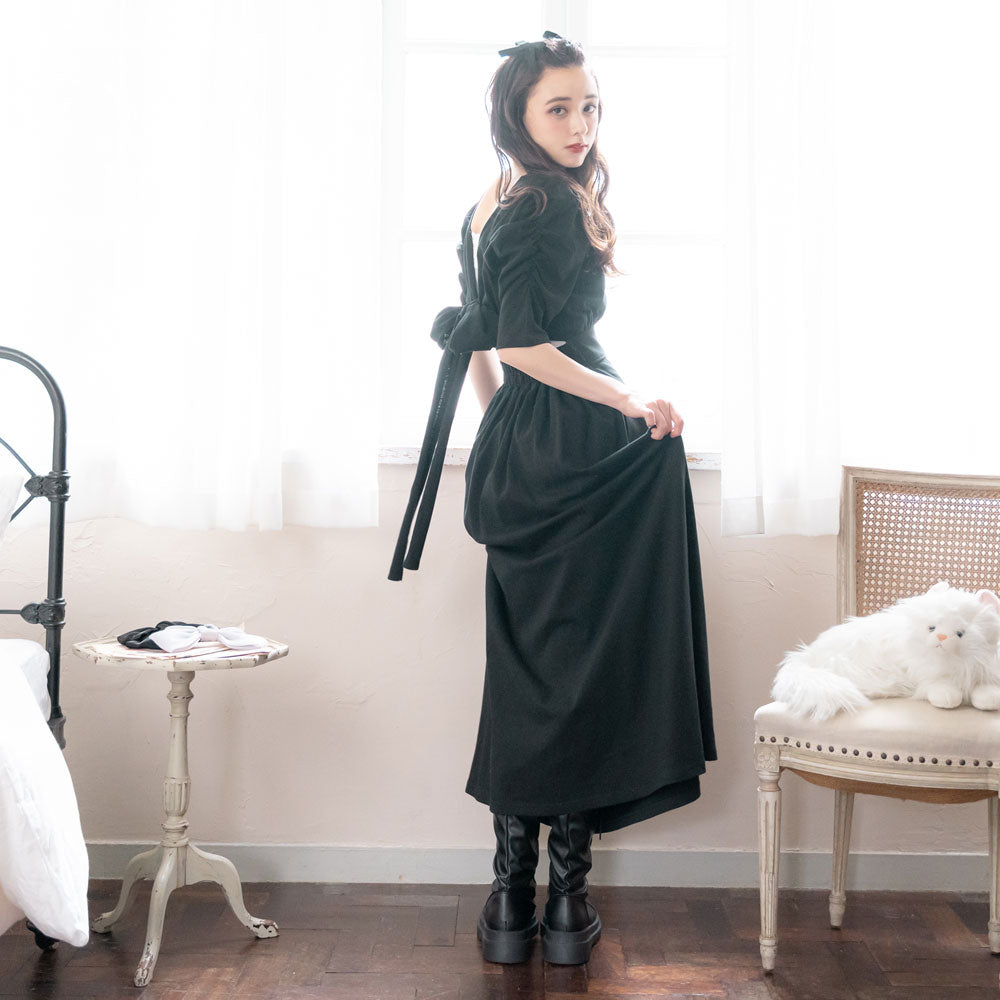 2WAYリボンロングワンピース – レディースファッション通販の夢展望