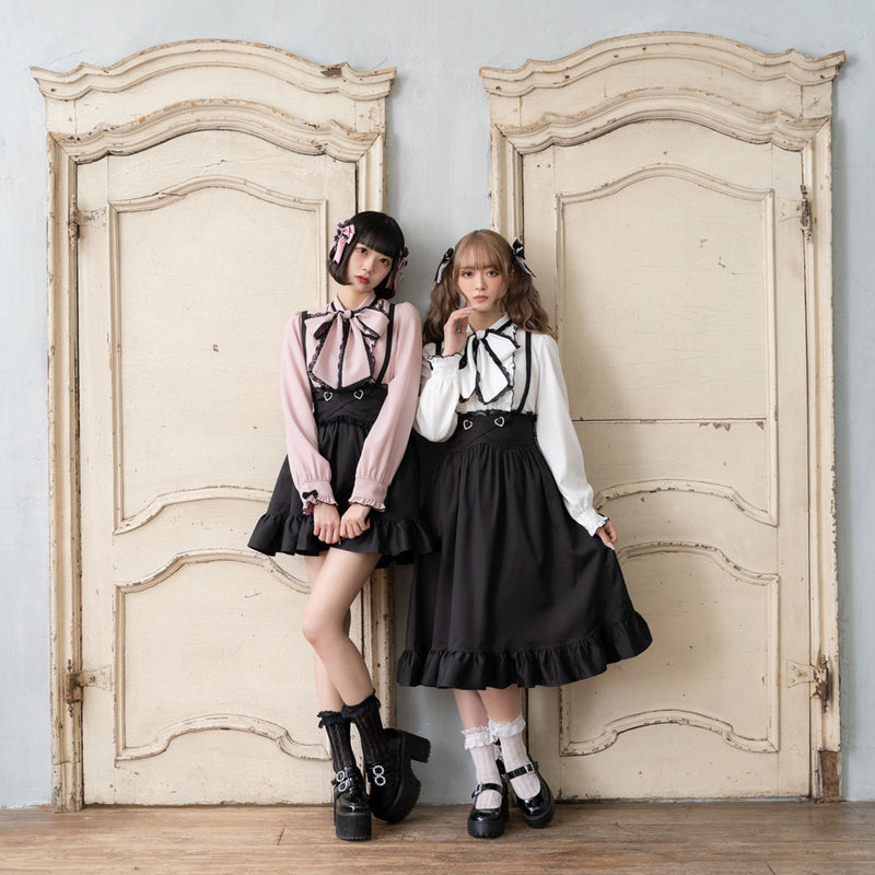 選べる丈キラキラハートクロスベルトスカート – レディース