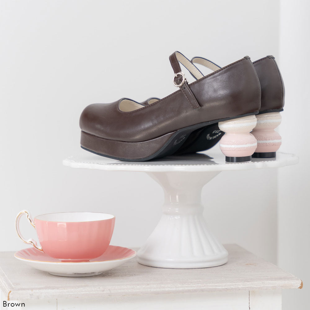 マカロンヒールロリータパンプス – レディースファッション通販の夢