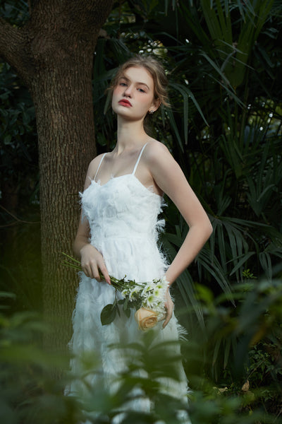 フェザー キャミソールドレス（W217）