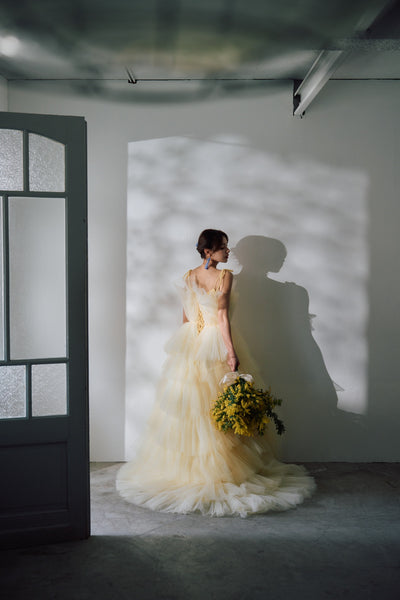 リボンショルダー フリルドレス（N02）