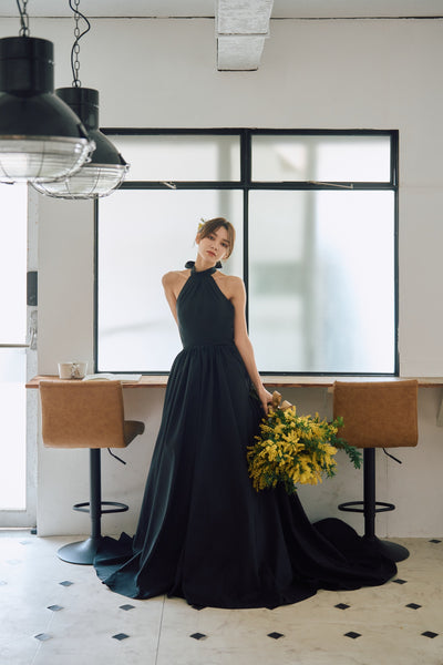 アメリカンスリーブ タフタドレス（W292BK）