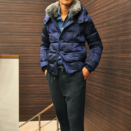 TATRAS Rライン OTTONE マイクロハウンドトゥース ダウンジャケット