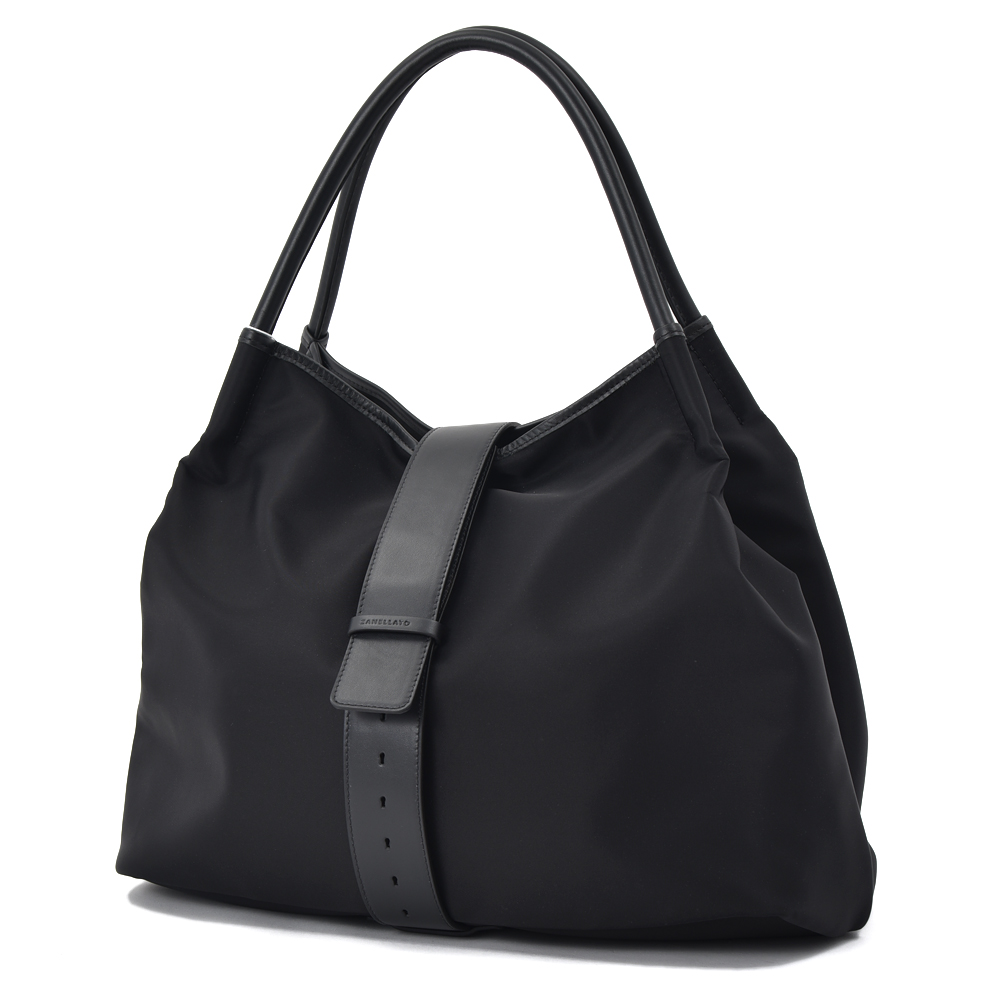 ZANELLATO ZOE XL LEVANTE NILON CORVO ナイロン・レザー トートバッグ