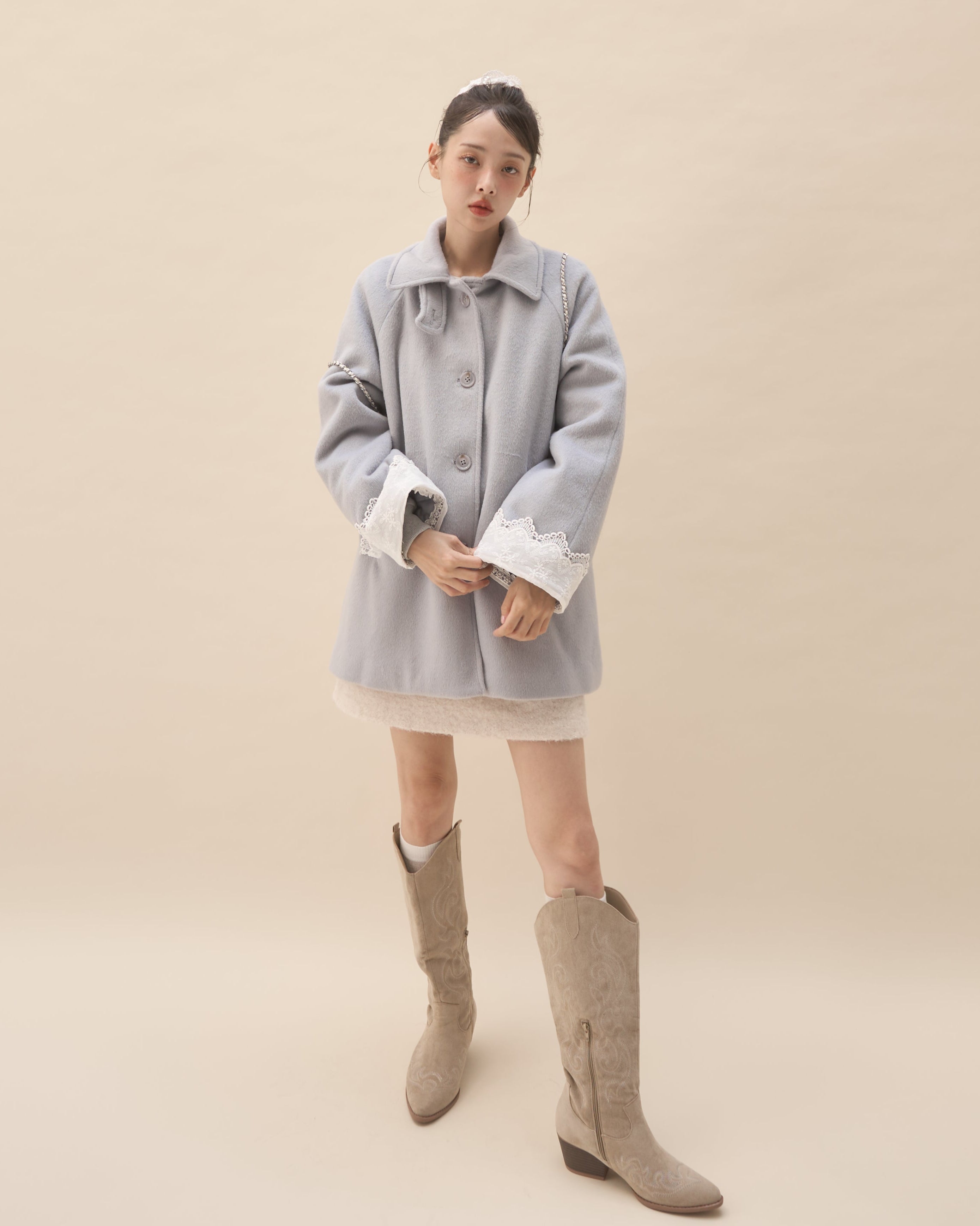 ロマンティックミルキー ミディコート