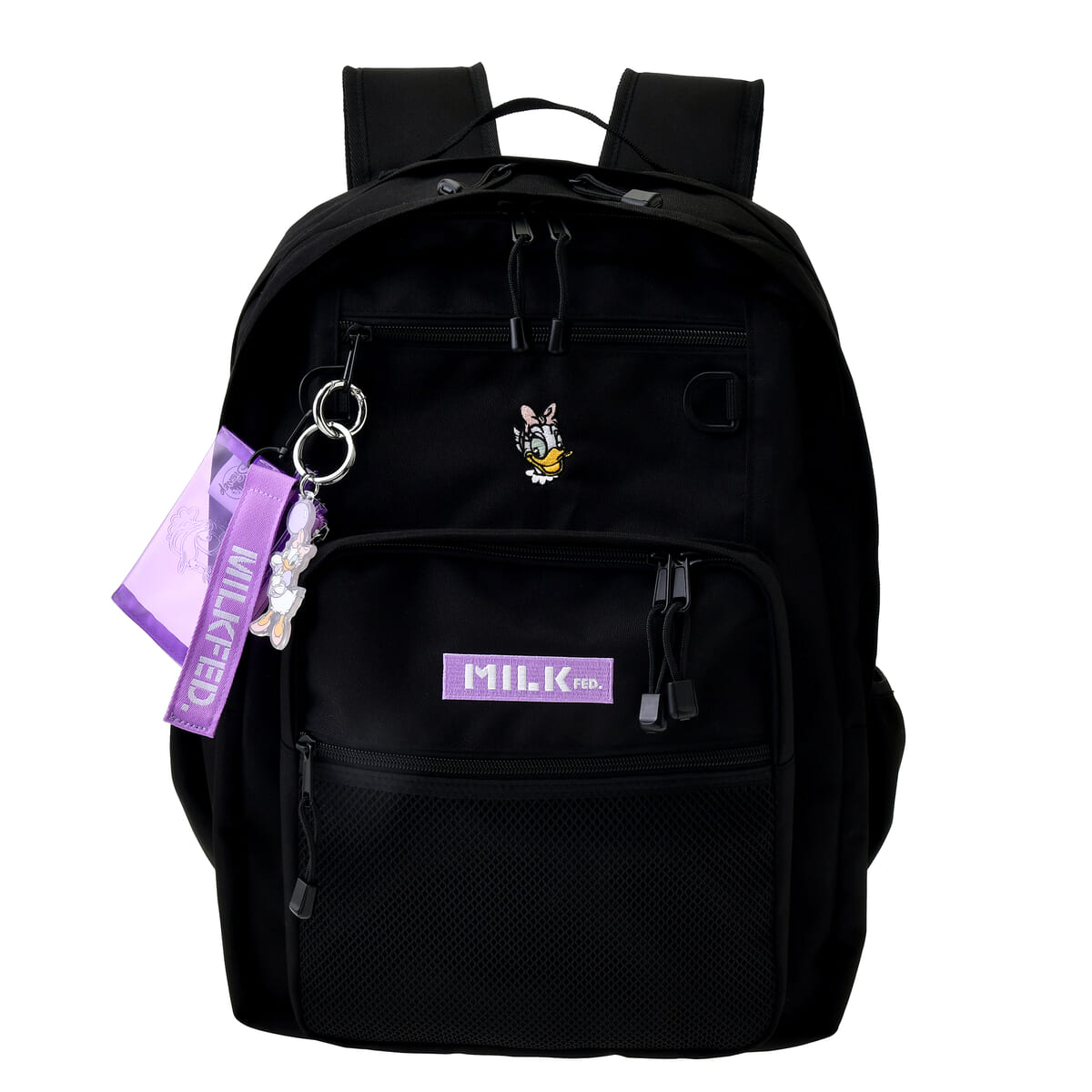 MILKFED.との共同企画グッズや透明ポケット付きバックパック