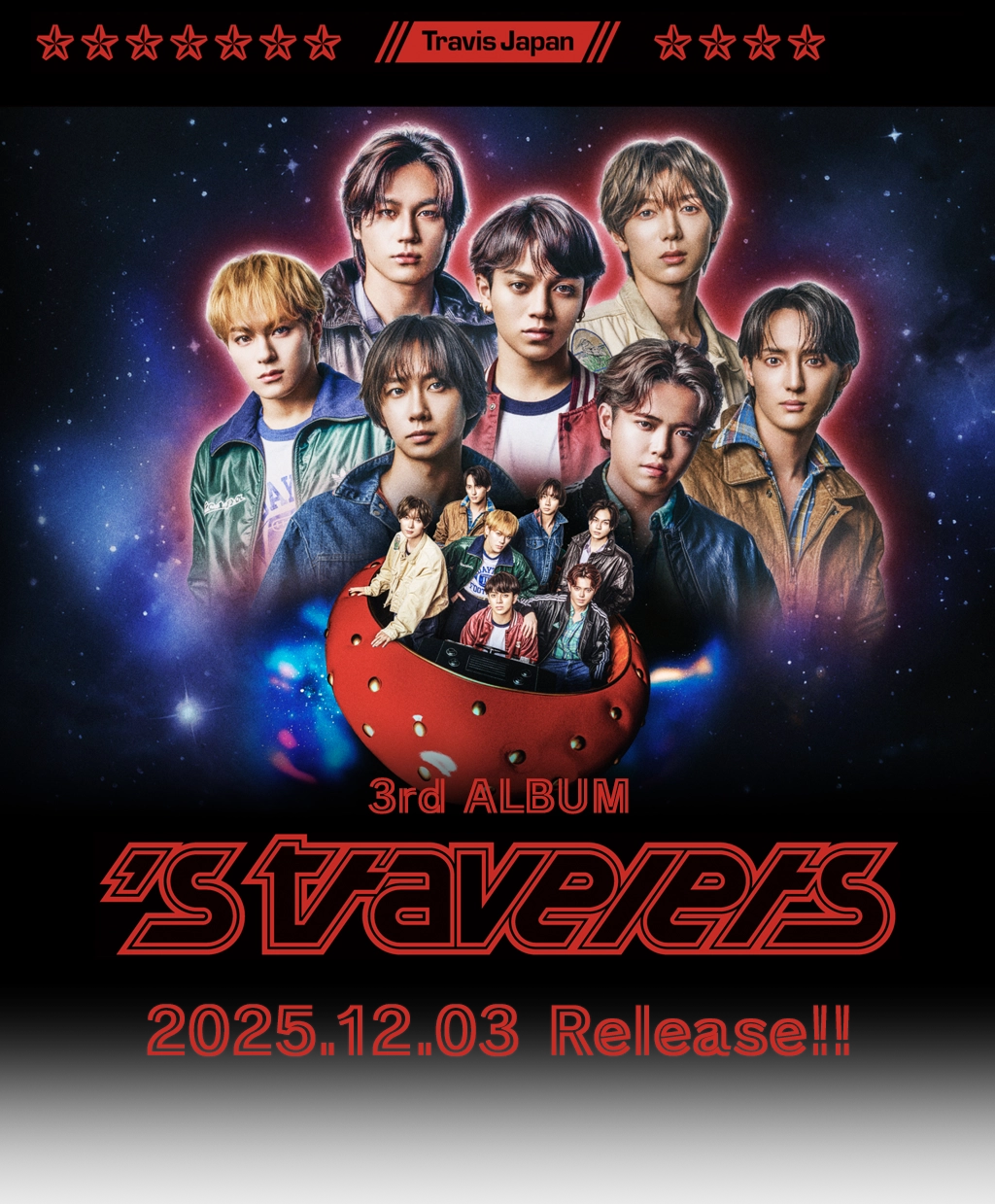 Travis Japan | 3rd_ALBUM 『's travelers』2025.12.03 Release!!