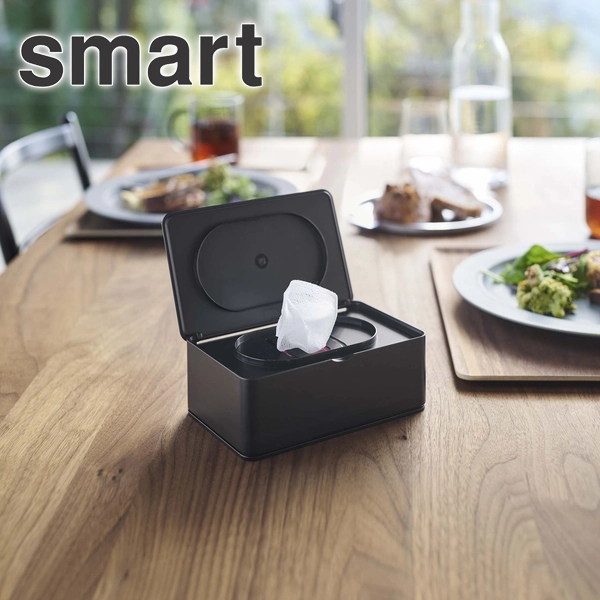 smart】ウェットティッシュケース スマート ブラック: 周辺小物