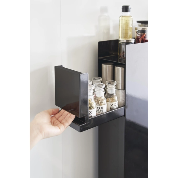 tower】隠せる調味料ラック 2段 タワー (ブラック): 周辺小物 | ALMOTT